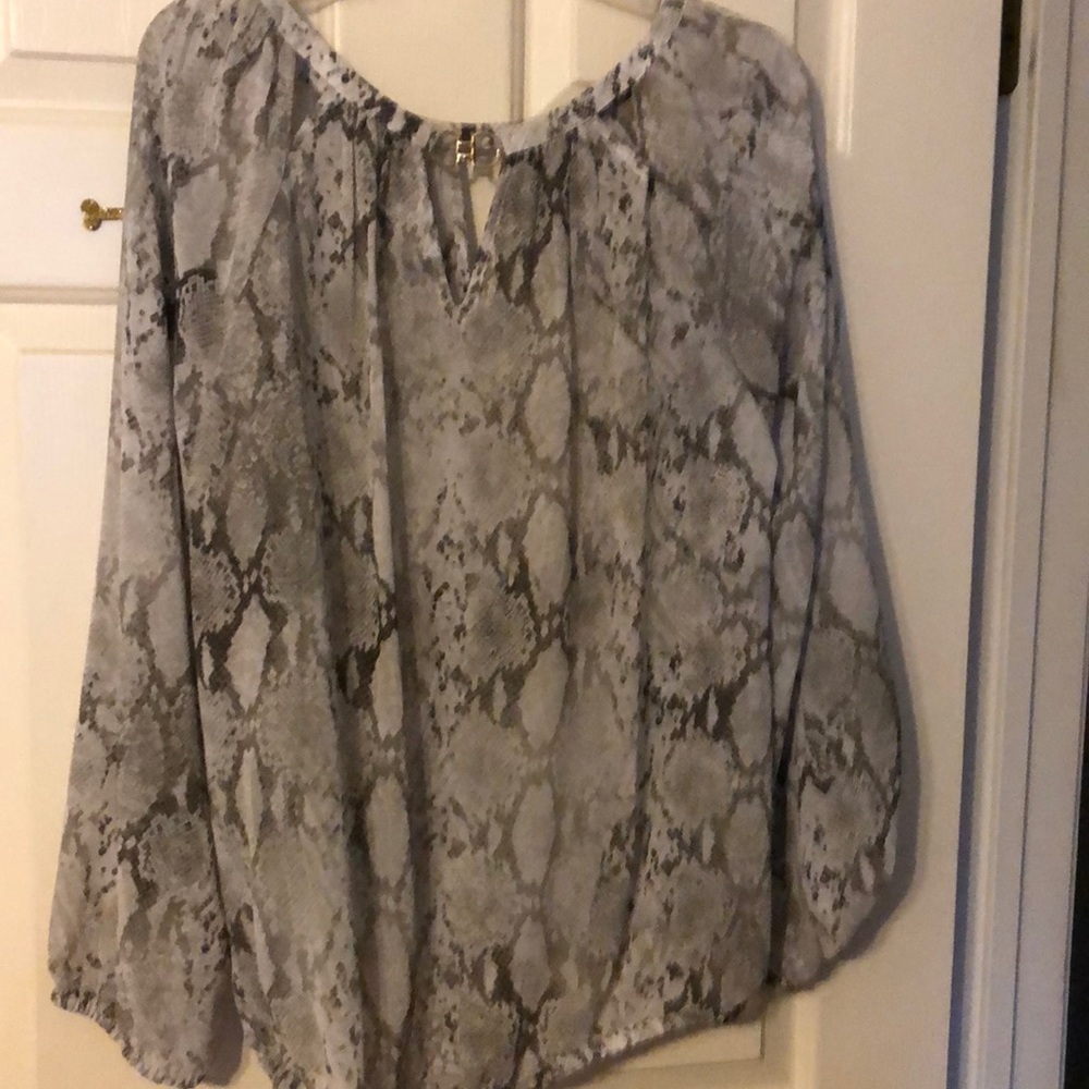 Snake print blouse